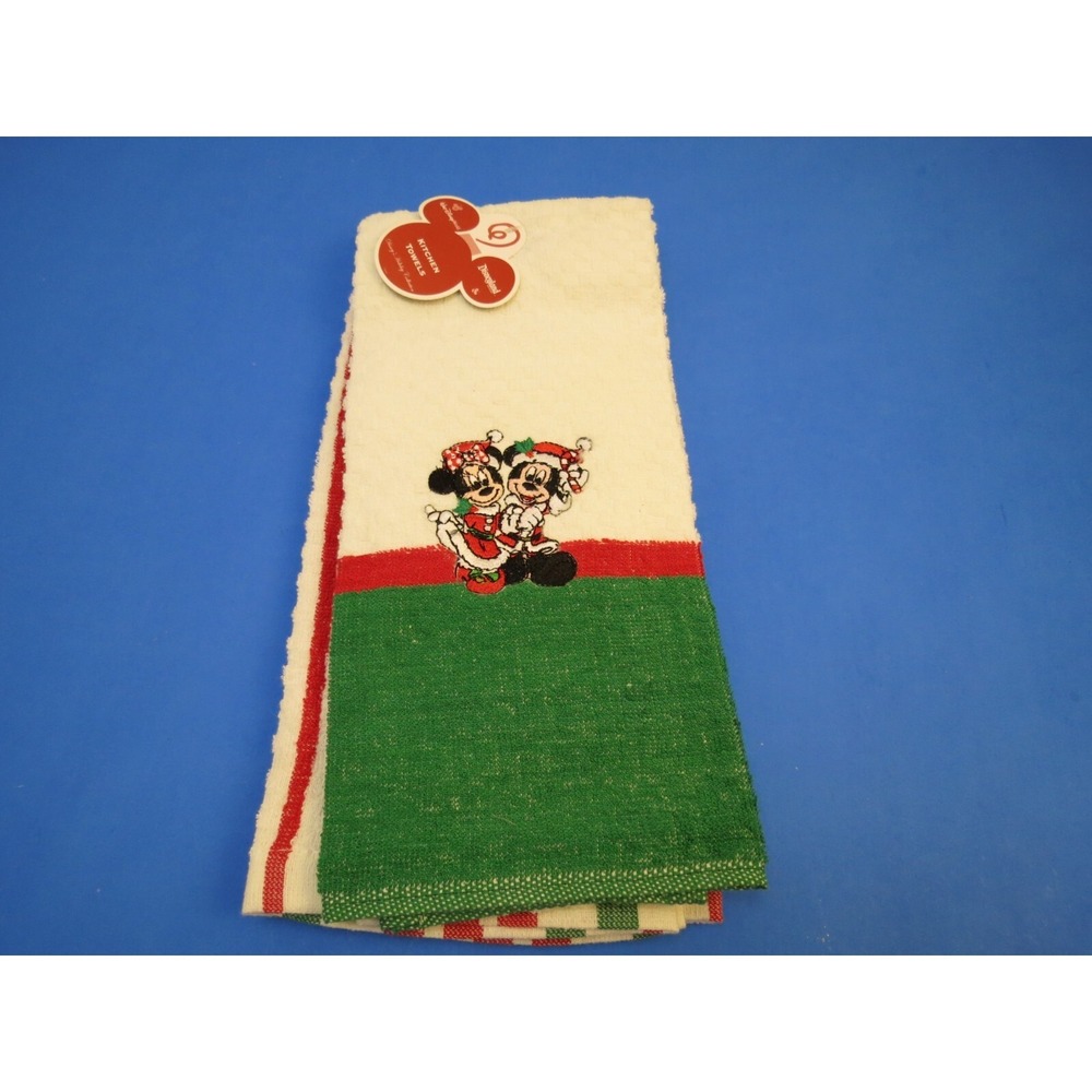 Disney World Holiday Collection Mickey Minnie Christmas Kitchen Towels